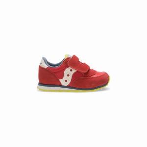 Kids' Saucony Baby Jazz Hook & Loop Sneakers Red / Blue / Light Green | Australia S72519-L98