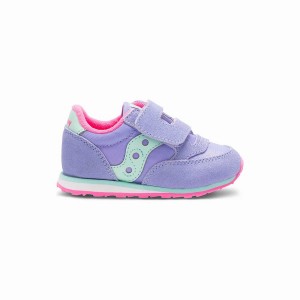 Kids' Saucony Baby Jazz Hook & Loop Sneakers Purple | Australia S56980-Q57