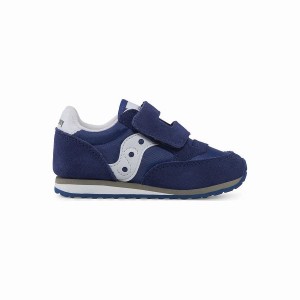 Kids' Saucony Baby Jazz Hook & Loop Sneakers Navy / White | Australia S25639-Z18