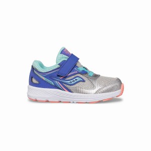 Kids' Saucony Cohesion 14 A/C Jr. Sneaker Running Shoes Silver | Australia S93521-E89