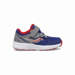 Kids' Saucony Cohesion 14 A/C Jr. Sneaker Running Shoes Navy / Red | Australia S86017-T34