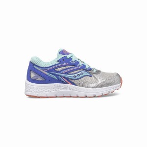 Kids' Saucony Cohesion 14 Lace Sneaker Running Shoes Silver | Australia S31049-L34