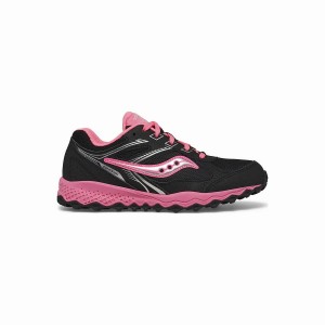 Kids' Saucony Cohesion TR14 Lace Sneaker Running Shoes Black / Pink | Australia S58961-F41