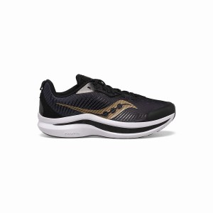 Kids' Saucony Endorphin KDZ Sneaker Running Shoes Black / Gold | Australia S36804-B89