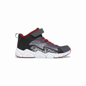 Kids' Saucony Flash Mid A/C Sneaker Running Shoes Grey / Red | Australia S85946-G89