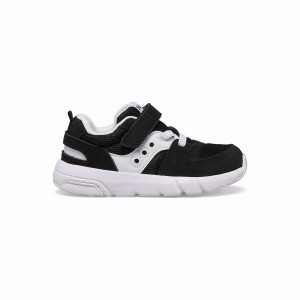 Kids' Saucony Jazz Lite 2.0 Sneaker Running Shoes Black / White | Australia S19348-Q85