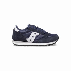 Kids' Saucony Jazz Original Sneakers Navy / White | Australia S15867-H96