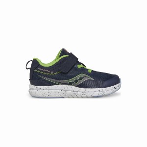 Kids' Saucony Kinvara 14 A/C Jr. Sneaker Running Shoes Navy / Green | Australia S15729-N35