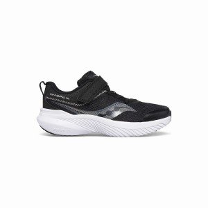 Kids' Saucony Kinvara 14 A/C Sneaker Running Shoes Black / Grey | Australia S27138-P53