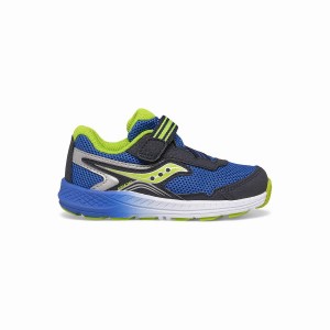 Kids' Saucony Ride 10 Jr. Sneaker Running Shoes Navy / Green | Australia S43620-N42