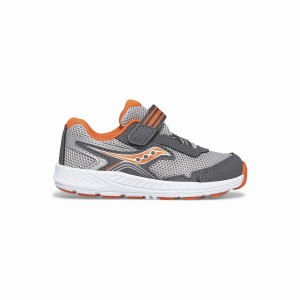 Kids' Saucony Ride 10 Jr. Sneaker Running Shoes Grey / Orange | Australia S25380-M63