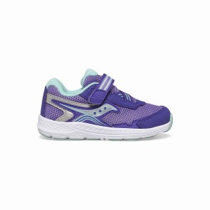 Kids' Saucony Ride 10 Jr. Sneaker Running Shoes Purple | Australia S56921-S13