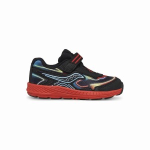 Kids' Saucony Ride 10 Jr. Sneaker Running Shoes Black / Red | Australia S76529-F92