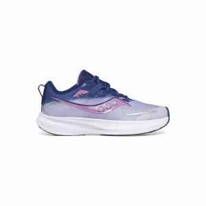 Kids' Saucony Ride 15 Sneaker Running Shoes Purple / Indigo | Australia S21768-C21