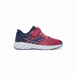 Kids' Saucony Wind 2.0 A/C Sneaker Running Shoes Navy / Red | Australia S31254-B46