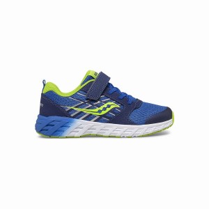 Kids' Saucony Wind 2.0 A/C Sneaker Running Shoes Blue / Green | Australia S76415-A39