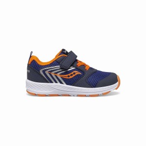 Kids' Saucony Wind FST Jr. Sneaker Running Shoes Navy / Orange | Australia S43725-M18