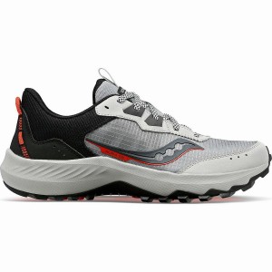 Men's Saucony Aura TR Running Shoes Grey / Black | Australia S72106-T36