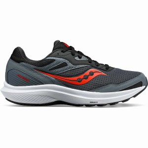 Men's Saucony Cohesion 16 Running Shoes Grey / Red Blue | Australia S20974-J78