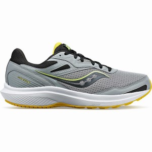 Men's Saucony Cohesion 16 Running Shoes Grey / Yellow | Australia S09164-K41