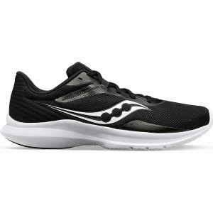 Men's Saucony Convergence Running Shoes Black / White | Australia S89675-N73