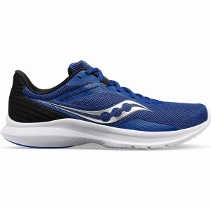 Men's Saucony Convergence Running Shoes Indigo / Black | Australia S90376-M05