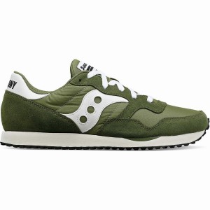 Men's Saucony DXN Trainer Sneakers Green / White | Australia S93627-L96