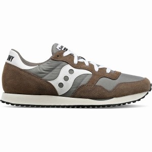 Men's Saucony DXN Trainer Sneakers Grey / White | Australia S51428-J69