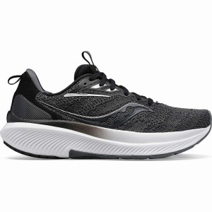 Men's Saucony Echelon 9 Extra Wide Running Shoes Black / White | Australia S08967-D12