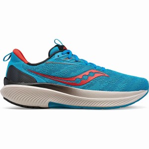 Men's Saucony Echelon 9 Running Shoes Blue | Australia S37659-Z07