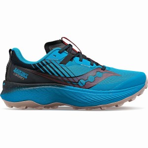 Men's Saucony Endorphin Edge Running Shoes Blue / Black | Australia S24956-L84