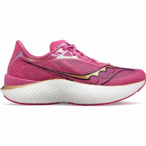 Men's Saucony Endorphin Pro 3 Running Shoes Pink / Navy | Australia S27958-H86