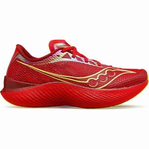 Men's Saucony Endorphin Pro 3 Running Shoes Red | Australia S47038-L59