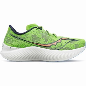 Men's Saucony Endorphin Pro 3 Running Shoes Green | Australia S04261-R02