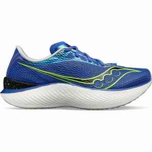 Men's Saucony Endorphin Pro 3 Running Shoes Blue / Green | Australia S79612-T78