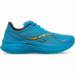 Men's Saucony Endorphin Speed 3 Running Shoes Blue / Gold | Australia S65793-R52