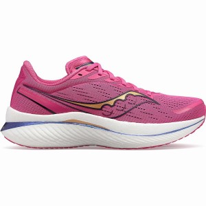 Men's Saucony Endorphin Speed 3 Running Shoes Pink / Navy | Australia S17684-U73