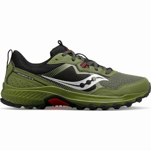 Men's Saucony Excursion TR16 Trail Running Shoes Khaki / Black | Australia S17836-X01