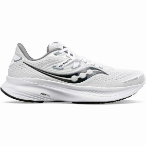 Men's Saucony Guide 16 Running Shoes White / Black | Australia S80942-M16