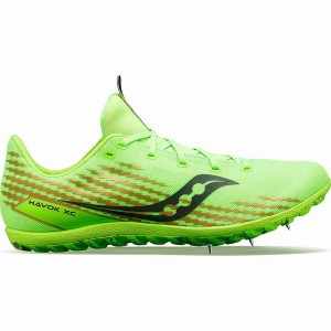 Men's Saucony Havok XC 3 Spike Track Spikes Green | Australia S67203-W23