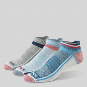 Men's Saucony Inferno Liteweight 3-Pack Socks Blue | Australia S67240-H08