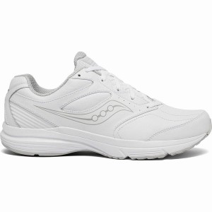 Men's Saucony Integrity Walker 3 Wide Walking Shoes White | Australia S85492-N47