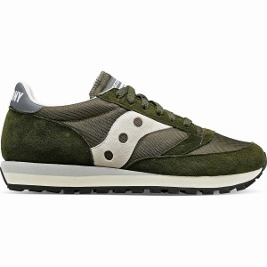 Men's Saucony Jazz 81 Sneakers Olive / Grey | Australia S45321-T24