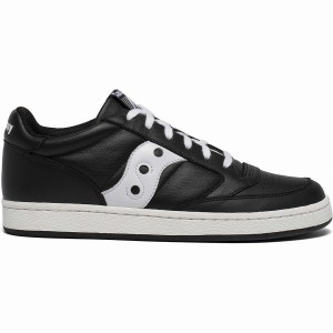 Men's Saucony Jazz Court Sneakers Black / White | Australia S63542-U58