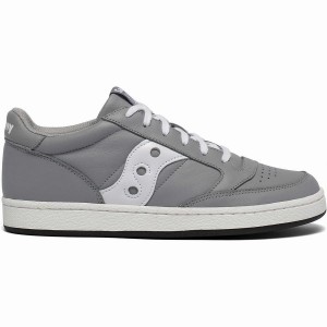 Men's Saucony Jazz Court Sneakers Grey / White | Australia S72480-Y43