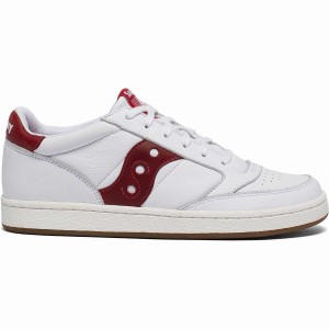 Men's Saucony Jazz Court Sneakers White / Red | Australia S93625-Z04