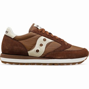 Men's Saucony Jazz Original Sneakers Brown / Cream | Australia S95038-N92