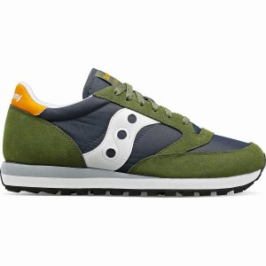 Men's Saucony Jazz Original Sneakers Green / Navy | Australia S40395-B27