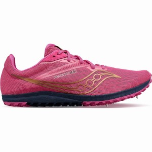 Men's Saucony Kilkenny XC9 Spike Track Spikes Pink / Navy | Australia S39287-M84