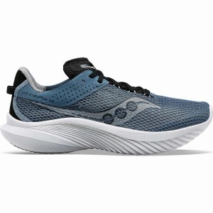 Men's Saucony Kinvara 14 Running Shoes Blue / Black | Australia S28039-Z34